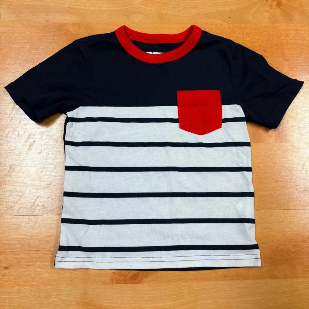 Children’s Place Red White & Navy Blue Colorblock 2-Piece Set Toddler 2T